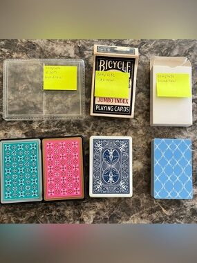 4 Decks of New Playing Cards